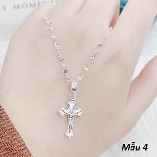 Dây chuyền nữ bạc Ý mặt thánh giá MS95b