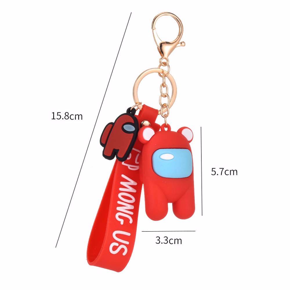 Móc chìa khóa họa tiết hoạt hình Among Us độc đáo đáng yêu