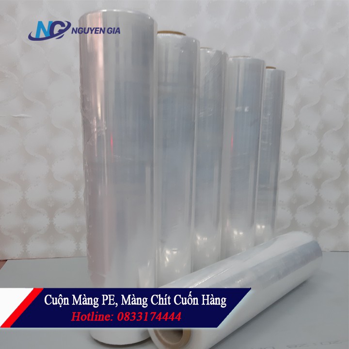 Cuộn D25 cm màng pallet quấn hàng 1,2kg