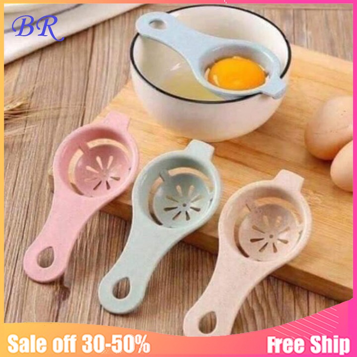 Thìa lọc lòng đỏ trứng gà [ chất liệu nhựa lúa mạch an toàn cho sức khỏe]