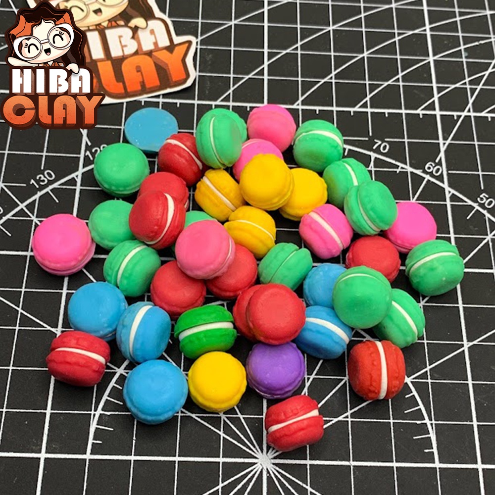 MÔ HÌNH Bánh macaron Mini Food , đồ ăn mini mô hình cho búp bê DIY (1 bánh)