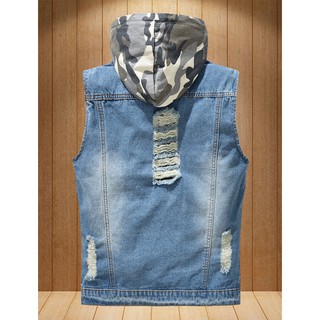 Áo Khoác Denim Sát Nách Cho Nam