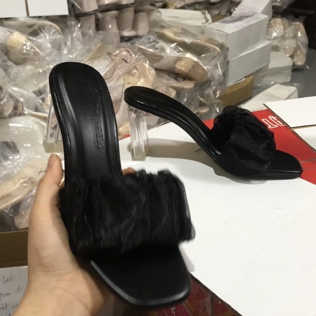 Dép Cao Gót Nữ 7 Phân Bèo Von Mềm 1 Bản Chất Lượng Size 35 - 39