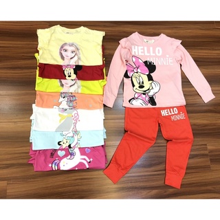 Bộ cotton hm dài tay bé gái 17-42kg
