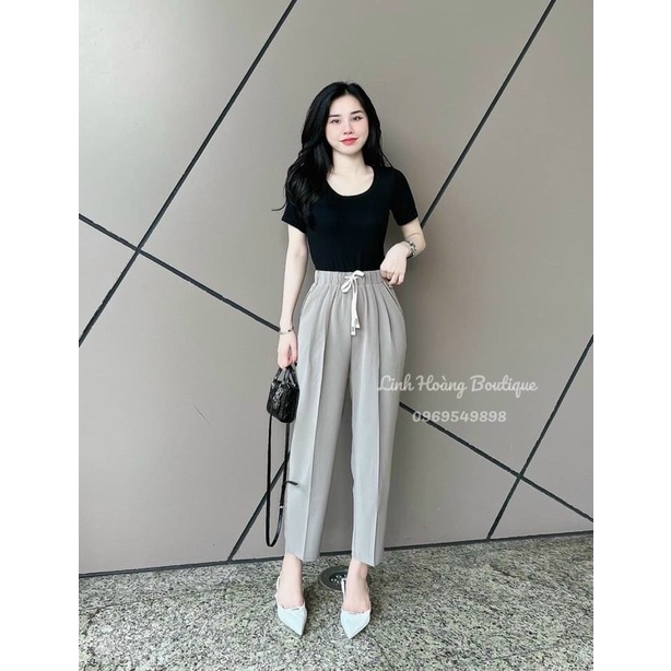 Quần Baggy Ruby Lưng Chun Dáng Đứng