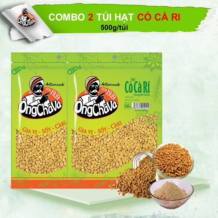 Hạt Cỏ Cà Ri Ông Chà Và (500g x 2 túi)