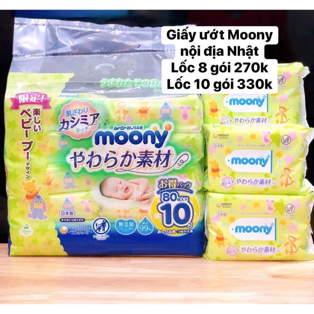 GIẤY ƯỚT MOONY NHẬT BẢN