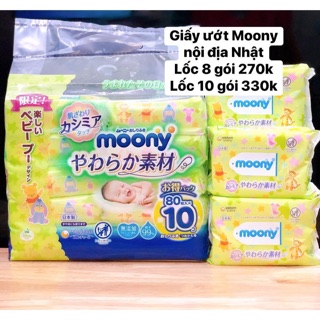 LỐC GIẤY ƯỚT MOONY NHẬT BẢN