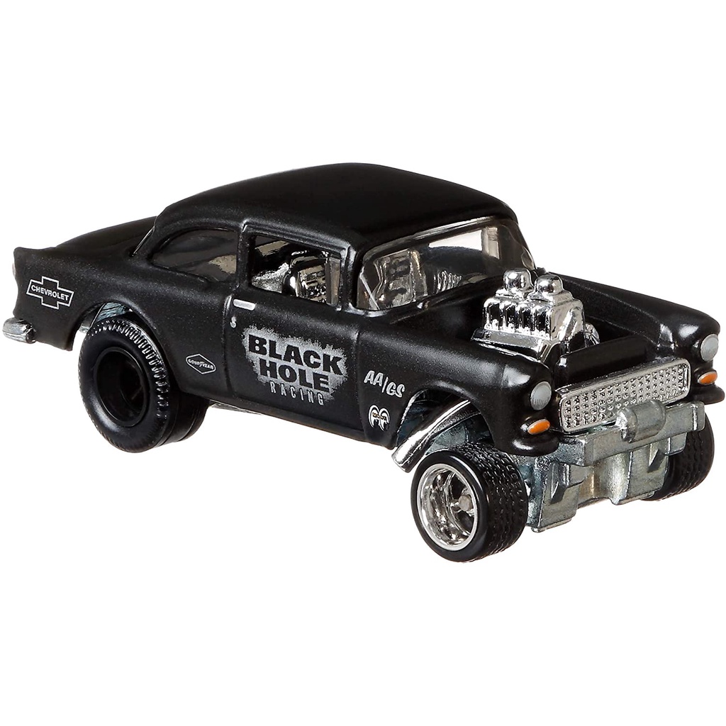 Xe mô hình Hot Wheels Premium Collector Set &quot;Black Hole Gasser&quot; Ford Mercury Comet 65'Chevy Bel Air Gasser 55