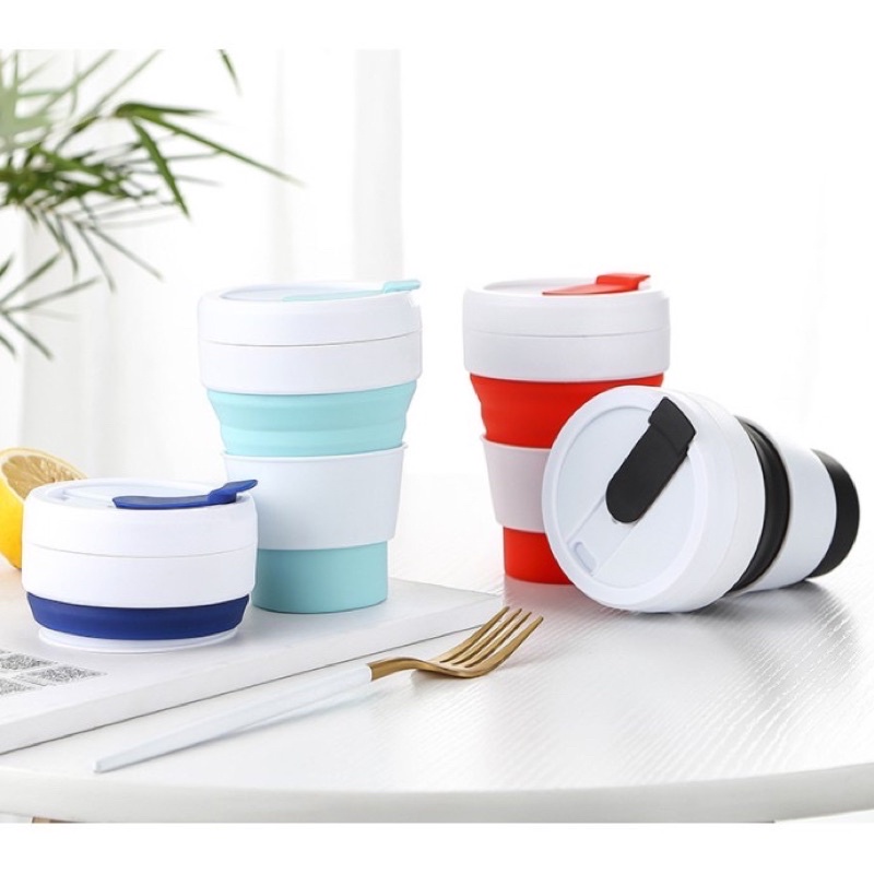 Ly Gập Silicon Gấp Gọn Thông Minh 350ml
