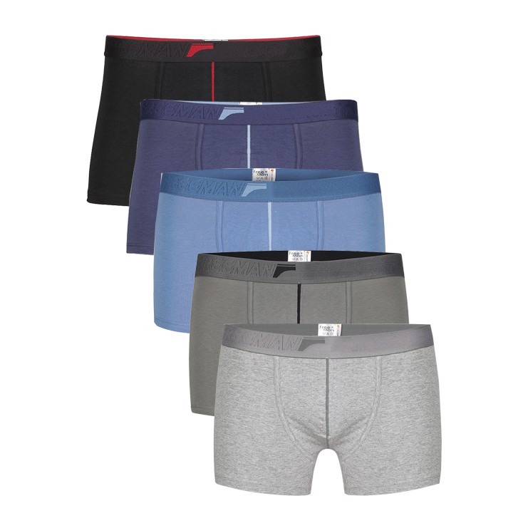 Quần lót boxer nam cotton Freeman [Combo 5] 6516