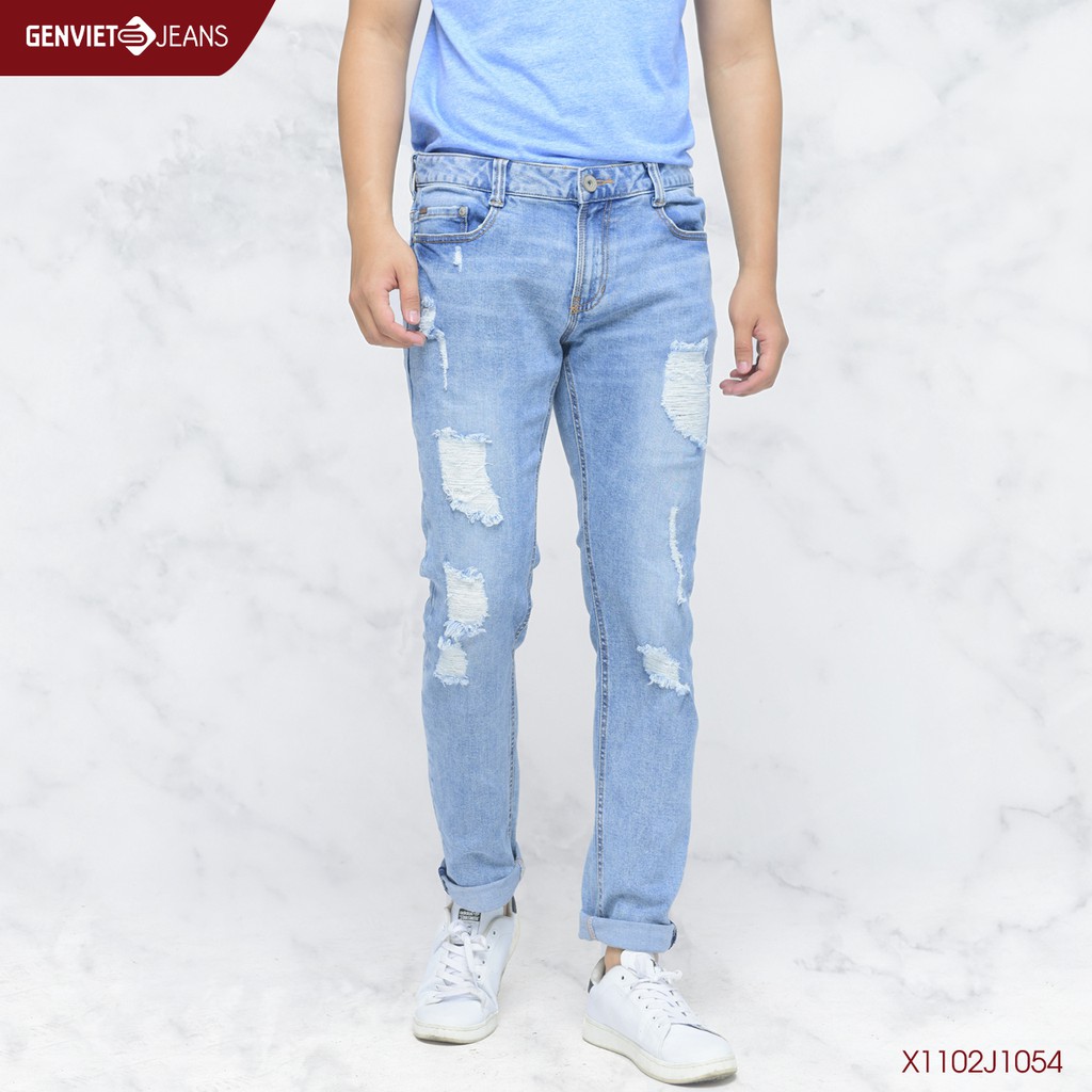  Quần dài jeans Nam X1102J1054 GENVIET JEANS | BigBuy360 - bigbuy360.vn