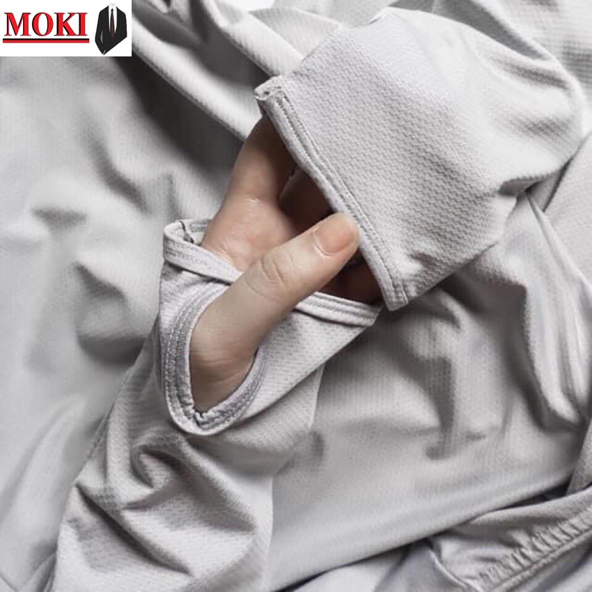 Áo chống nắng nam MOKI chất vải thông hơi có mũ trùm, áo khoác nắng nam dài trùm tay thời trang | BigBuy360 - bigbuy360.vn