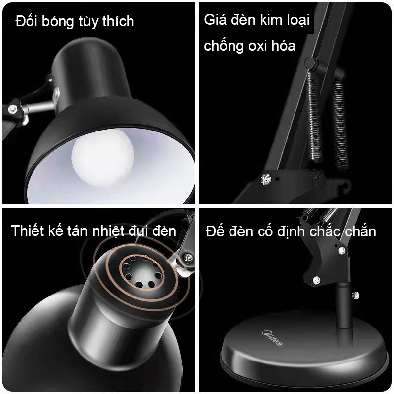 Đèn Bàn Học, Đọc Sách, Làm Việc Pixar Có Đế Tròn và Bóng LED