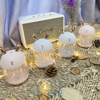 Máy Phun Sương Tạo Độ Ẩm Dung Tích 300ml tích hợp đèn Led Có Hình Thú Dễ Thương