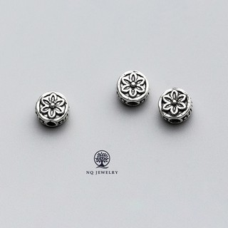 Charm bạc hình hoa 6 cánh