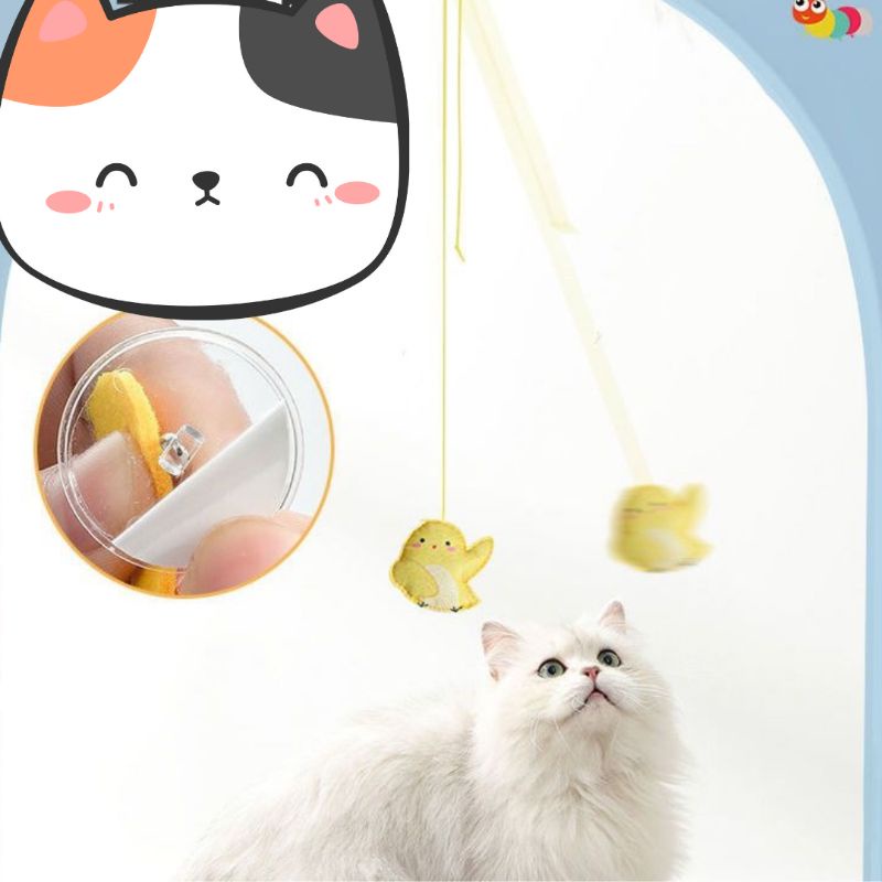 Đồ Chơi Vờn Mèo Gắn Tường Vui Nhộn