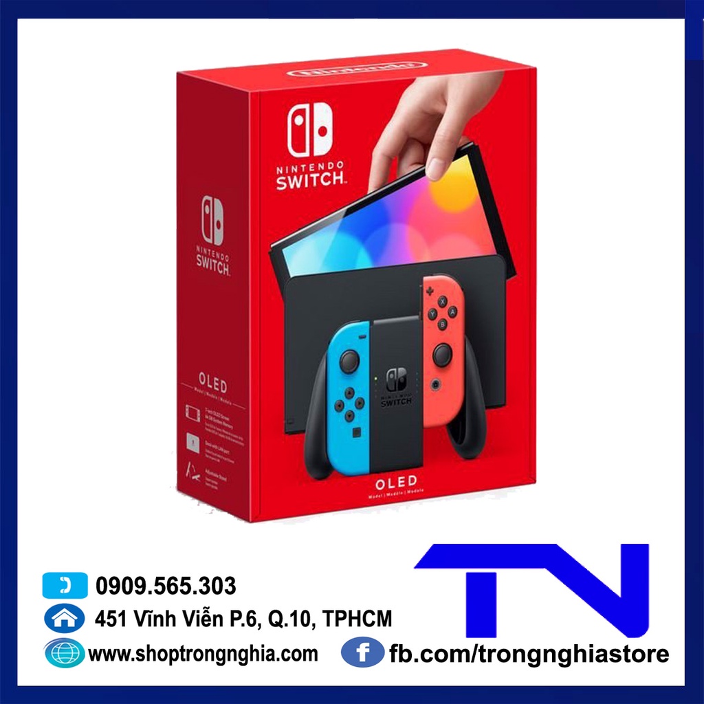 [Mã ELHAMS5 giảm 6% đơn 300K] Máy Nintendo Switch Oled phiên bản Neon Joycon - Bảo hành 12 tháng+Tặng Dán Cường Lực