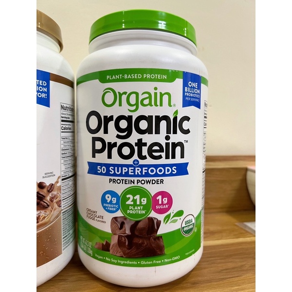 Bột đạm thực vật hữu cơ Orgain Organic Protein Plant Based Protein Powder của Mỹ nhiều hương vị