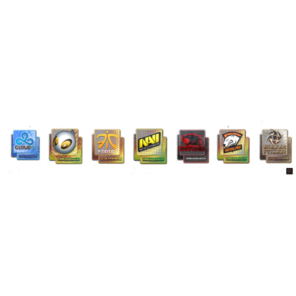Sticker hình dán CSGO HOLO trang trí máy tính điện thoại - Cắt sẵn - Phủ bóng cao cấp - Chống nước