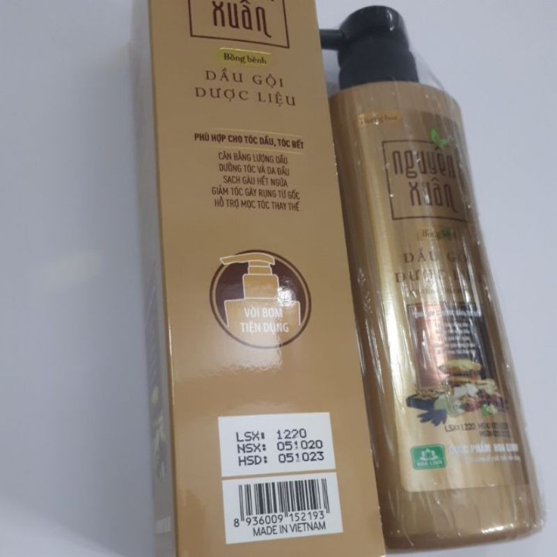 Dầu gội dược liệu Nguyên Xuân Bồng Bềnh ( Vàng): 250ml | BigBuy360 - bigbuy360.vn