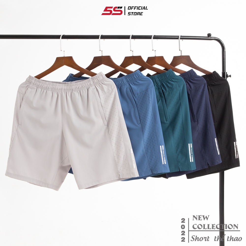 Quần Short Nam Thể Thao 5S (5 Màu) Vải Gió Siêu Nhẹ, Siêu Thoáng Mát, Co Giãn Không Bai Màu (QSG22050)