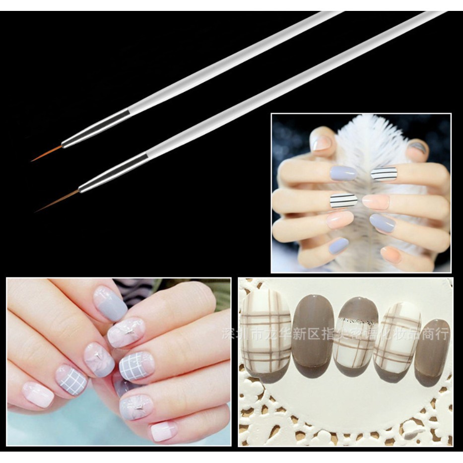 Set 15 cây cọ vẽ nail chuyên dụng đa dạng đầu vẽ