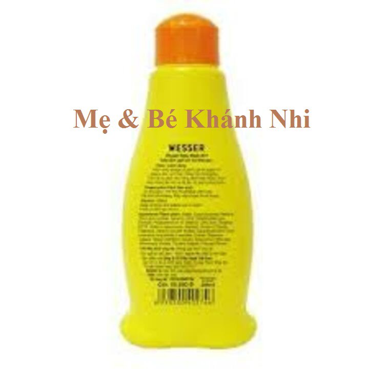 Sữa Tắm Gội Wesser 200ML - Sữa Tắm Gội Trẻ Em