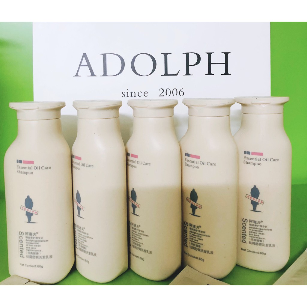 [ HÀNG SIÊU HOT ] Dầu gội Adolph mini dùng thử 60g