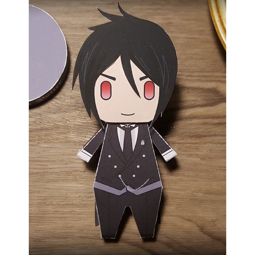 [ Standee Anime ] Giấy xếp mô hình nhân vật Black Butler