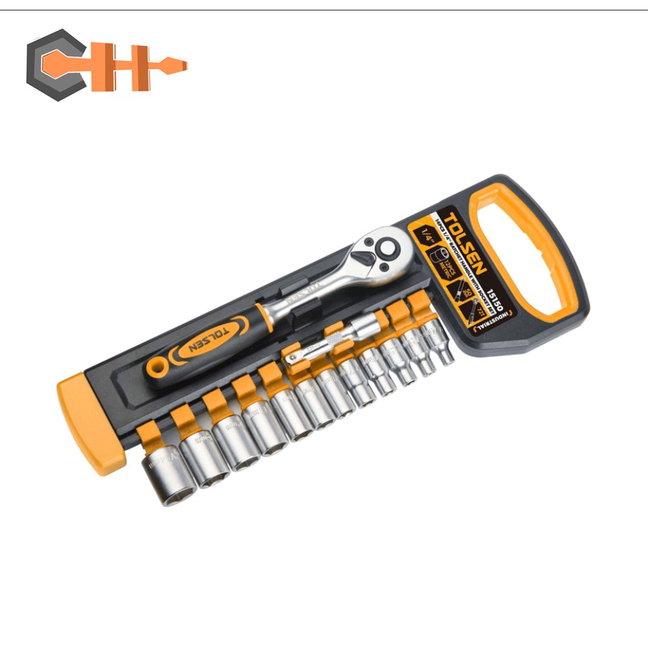 Bộ đầu típ tự động 14 món TOLSEN 1/4"