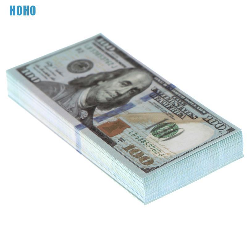 Set 100 đồ chơi tiền đô la mini sáng tạo cho bé/nhà búp bê