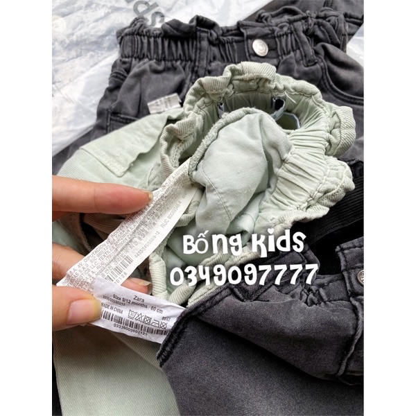 Quần Jean Bé Gái Cạp Chun PaperBag ZR