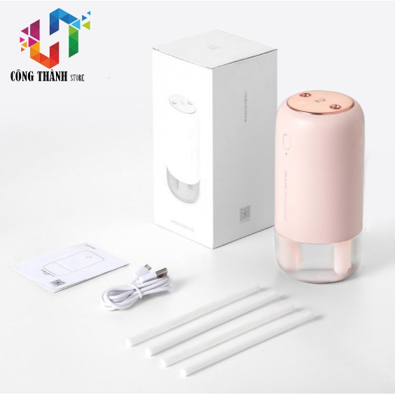 [Hàng Chính Hãng] Máy Phun Sương JISULIFE Tạo Độ Ẩm Không Dây Sạc Qua Cổng USB JB08