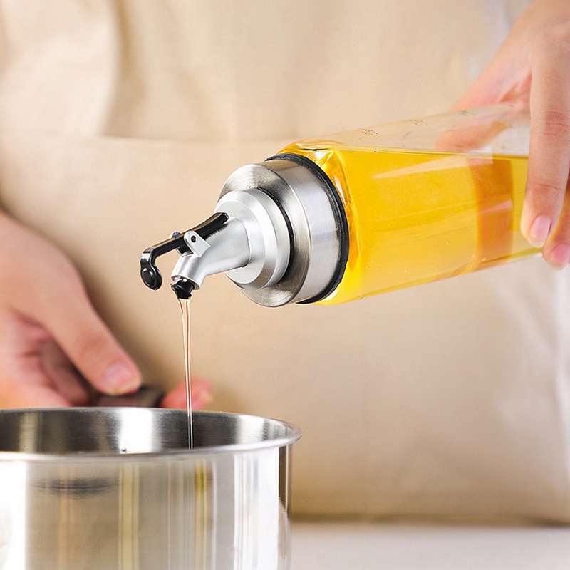 Chai rót dầu thủy tinh có chia vạch tiện lợi