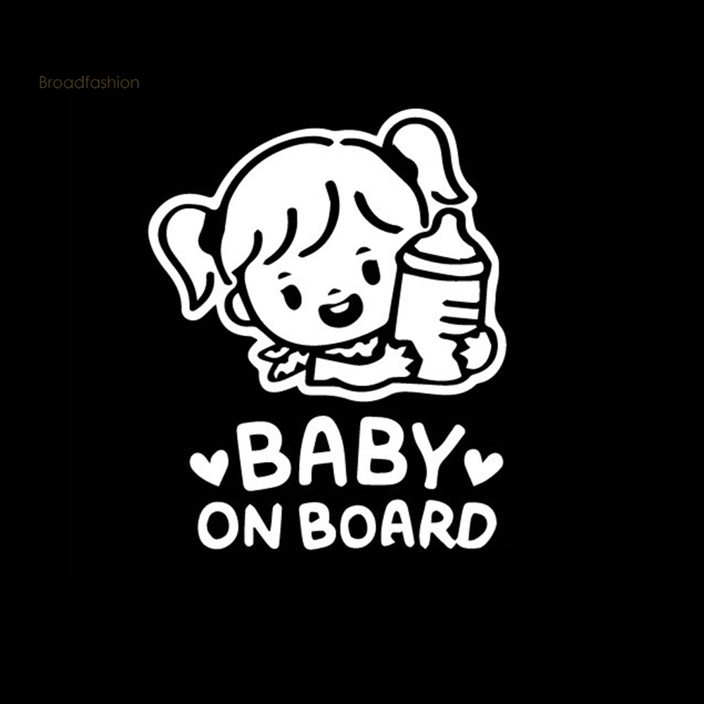 Sticker Dán Trang Trí Xe Hơi Hình &quot;baby On Board&quot;