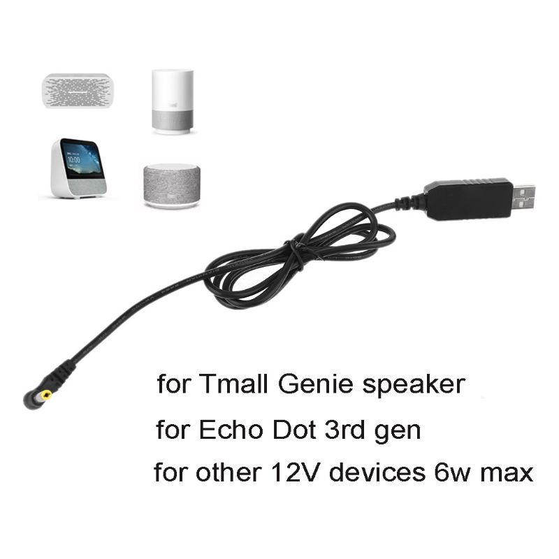 Nama Dây Cáp Sạc Chuyển Đổi USB 5V Sang 12V 4 0x1 7mm