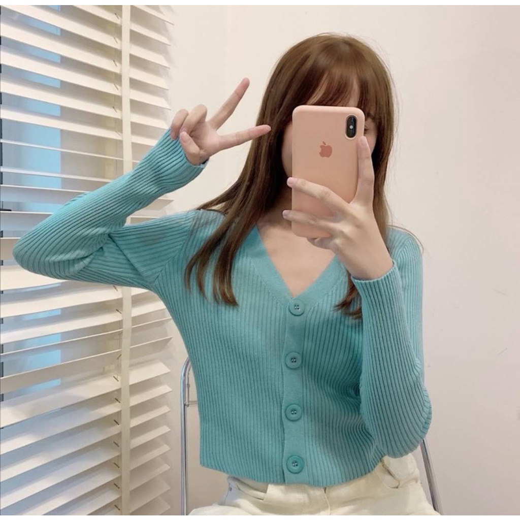 SUXI Áo Khoác Cardigan Dệt Kim Tay Dài Thiết Kế Mới Thời Trang Mùa Thu Dành Cho Nữ