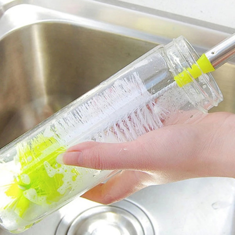 Cọ Vệ Sinh Bình Nước Cán Dài Có Thể Uốn Cong Tiện Dụng