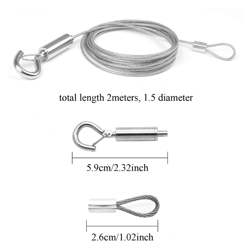 Khung Treo Đồ Điều Chỉnh Được Bằng Thép Không Gỉ 2m/78.74''