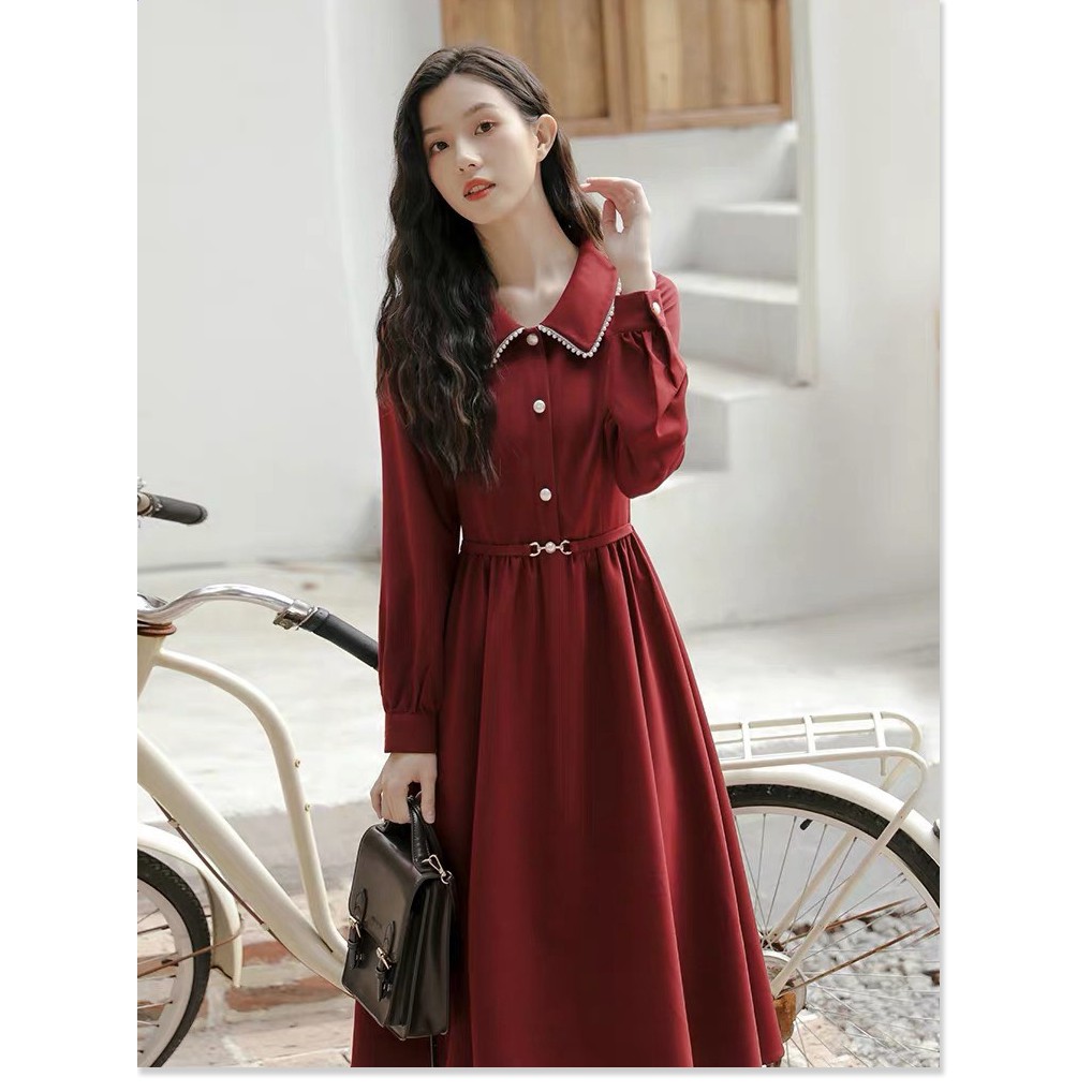 Đầm nữ tay lở phối ren chất liệu đũi cao cấp sang chảnh sành điệu