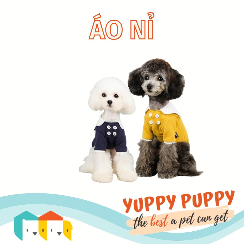 Cheepet Áo cổ sau có cúc cho chó mèo / Thú cưng