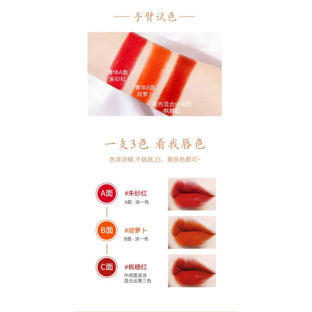 Bộ trang điểm phấn tươi + son lỳ 3 màu cao cấp Masly Gấu | BigBuy360 - bigbuy360.vn