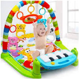 Thảm chơi có nhạc piano in hình khỉ con chuẩn cho bé yêu