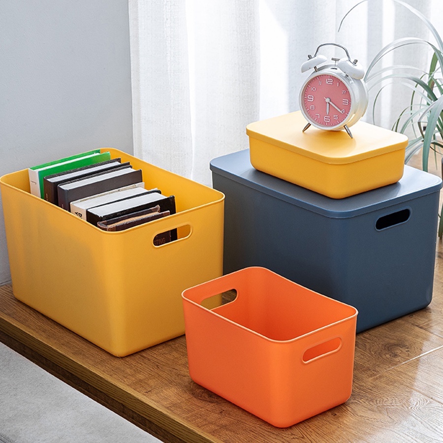 Hộp Đựng Đồ Bằng Nhựa Đa Năng Có Tay Cầm Nhiều Màu Tiện Dụng Cao Cấp Đựng Quần Áo, Mỹ Phẩm Q002