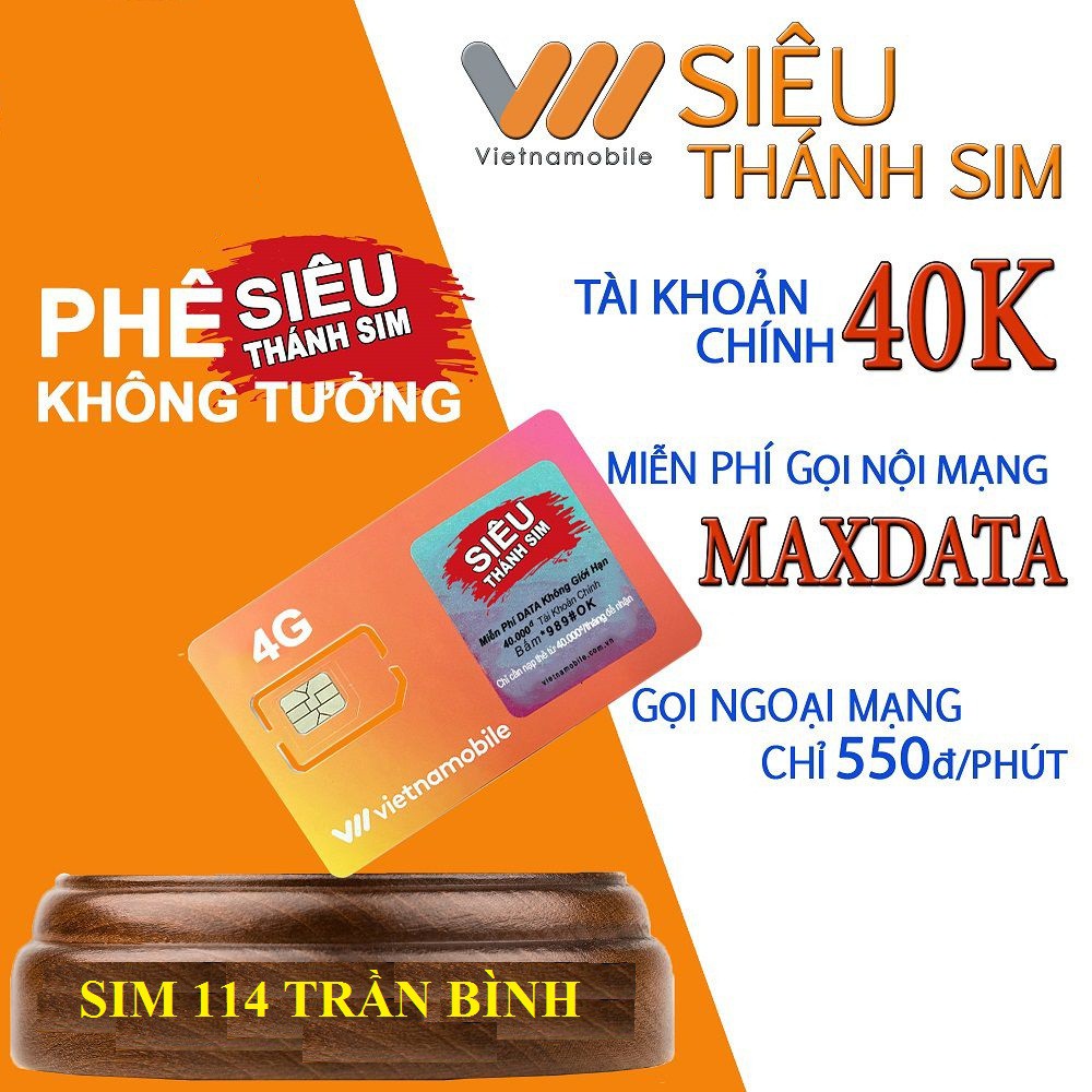 Siêu Thánh sim Vietnamobile 4G free internet, free nội mạng, gọi ngoại mạng 550đ/phút