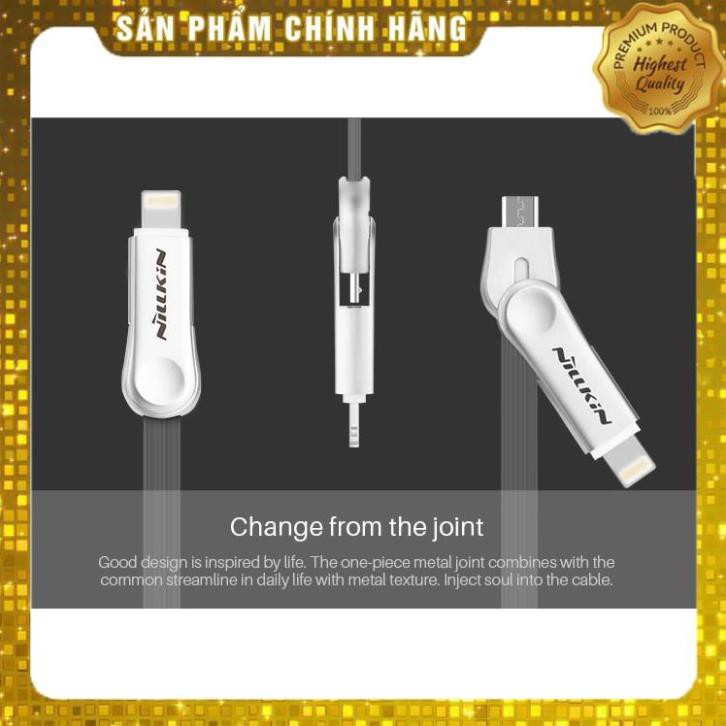 Dây cáp sạc 2 in 1 Micro USB và Lightning thế hệ thứ 3