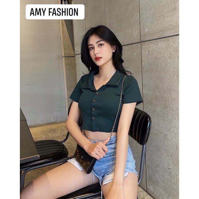 Áo thun nữ tay ngắn viền nổi siêu xinh