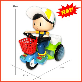 [LOẠI TỐT] Đồ Chơi Em Bé Đi Xe Đạp xoay 360 độ, Nhào Lộn,Xe Ba Bánh Có Nhạc Đèn Phát Sáng Siêu Đáng Yêu