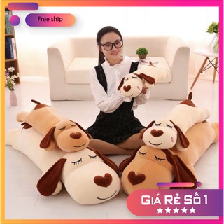 Chó mũi tim bông ⚡RẺ VÔ ĐỊCH⚡chó bông ôm ngủ bông gòn siêu êm - ảnh thật shop tự chụp